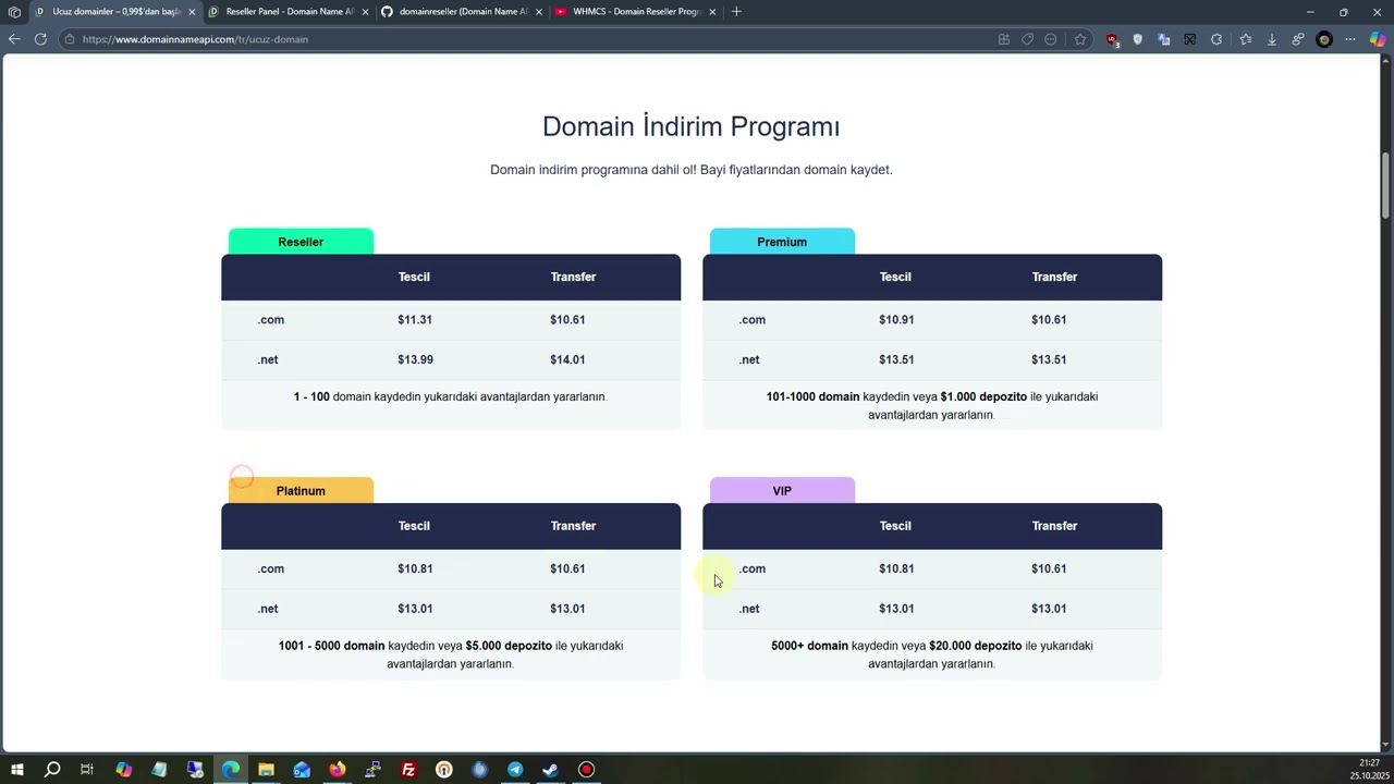 Domain Name API ile Domain Reseller Olun! 💼 Kendi Bayilik Sistemini Kur!