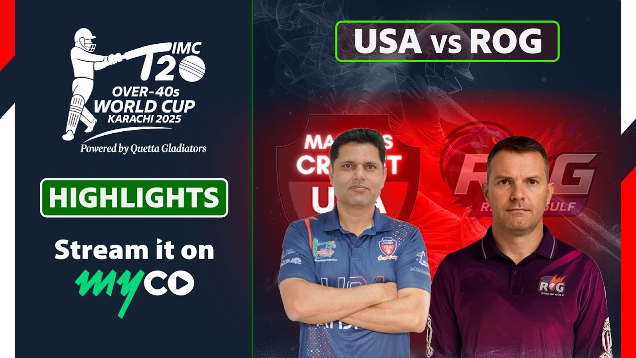 Full Match Highlights | USA vs Rest Of Gulf | IMC Over-40s T20 World Cup 2025