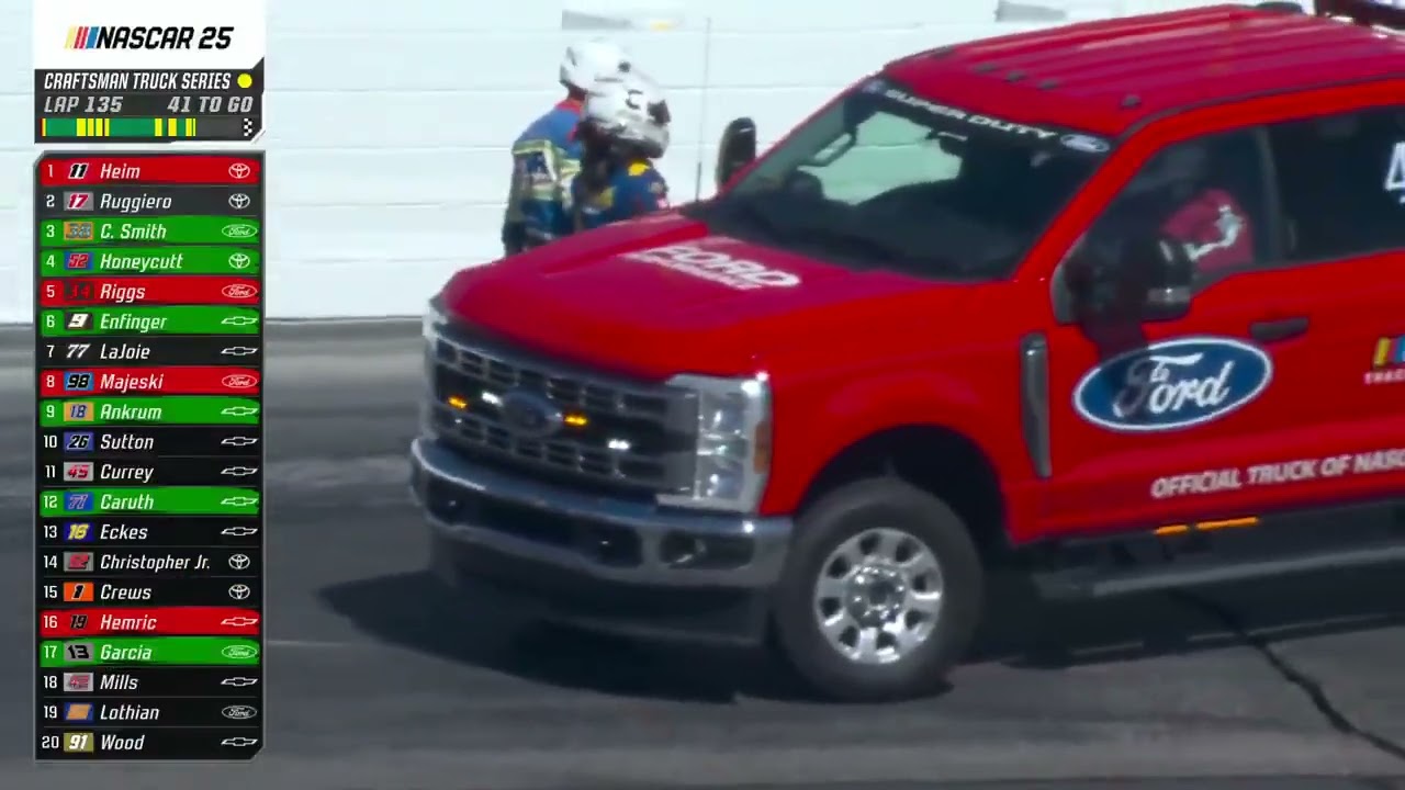 Breidinger, Crafton, Rhodes Hard Crash | 2025 NASCAR Trucks at New Hampshire