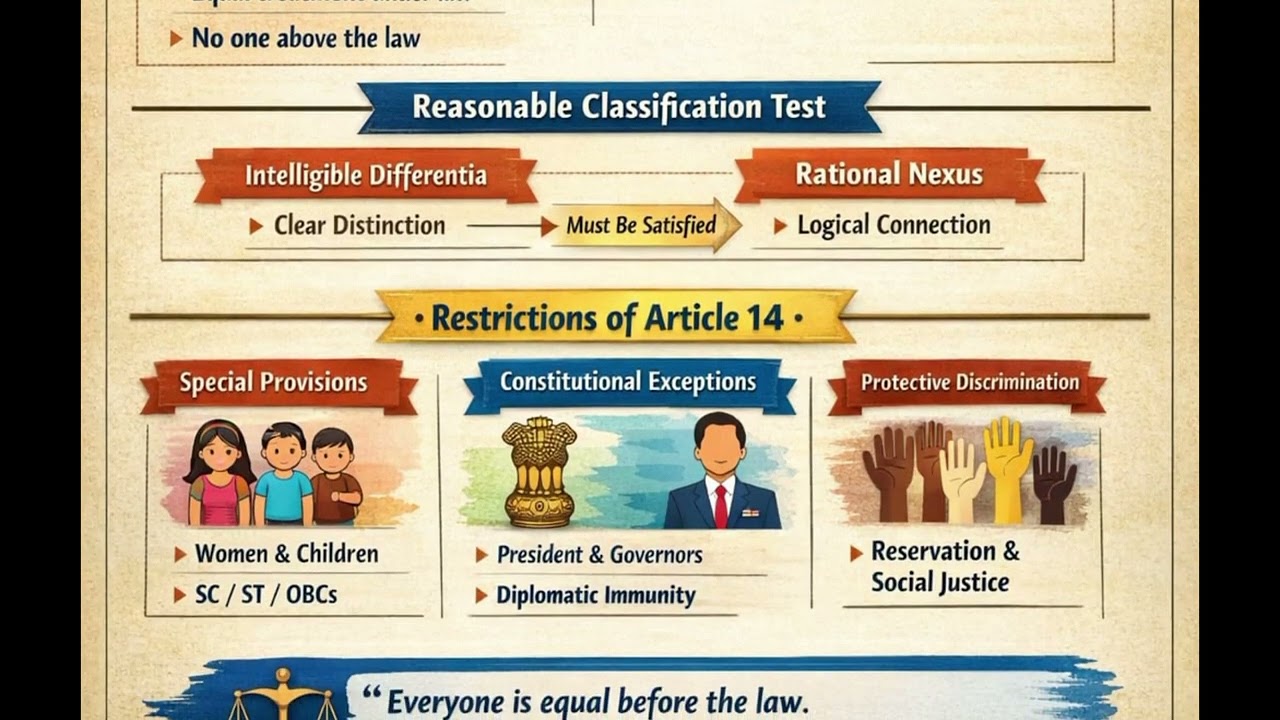 Indian constitution article 14 tamil and English UPSC TNPSC TNUSRB SSC RRB 