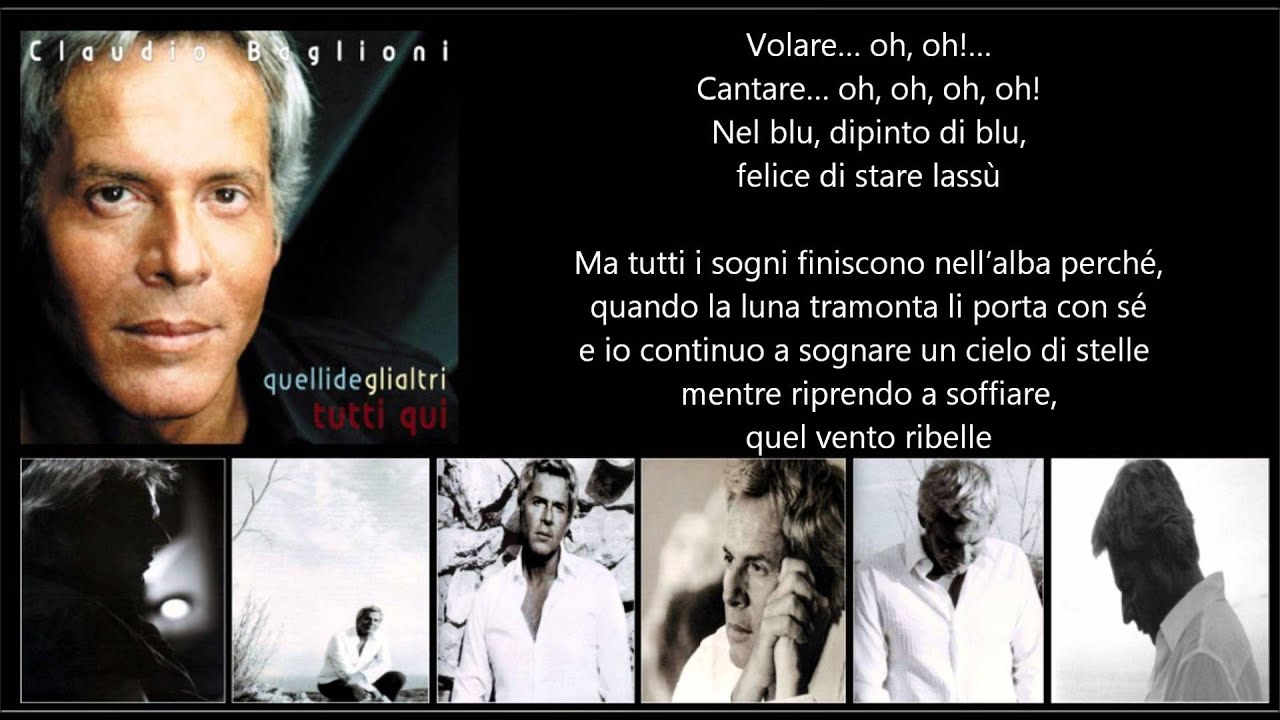 CLAUDIO BAGLIONI - Nel blu dipinto di blu