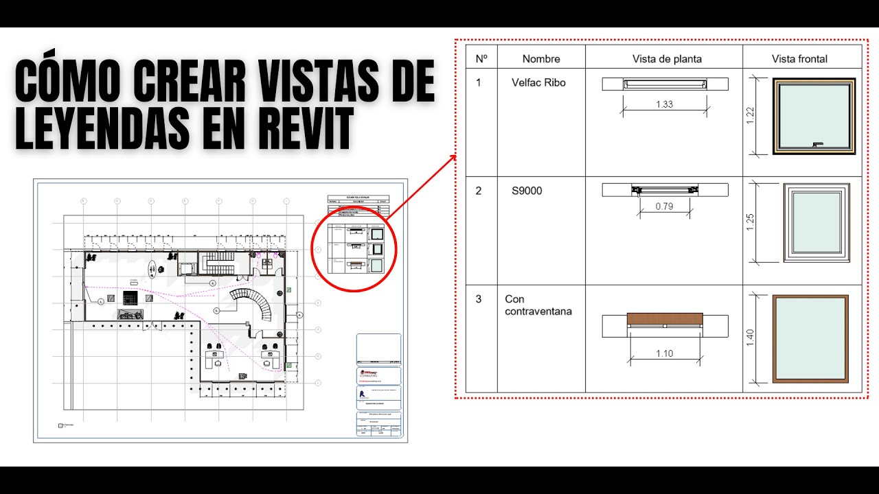 Cómo crear vistas de leyendas en Revit | BIMdesign Consulting
