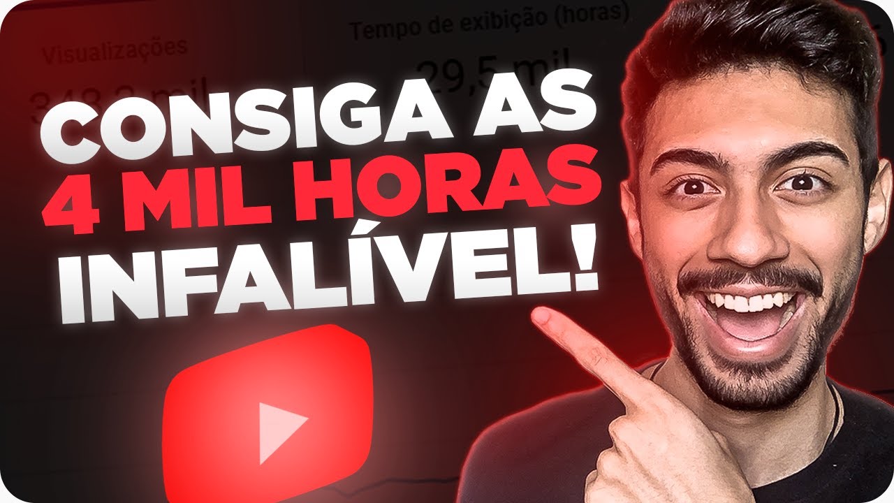 ✅[GARANTIDO] Como Conseguir as 4 mil Horas no Youtube RÁPIDO EM 2021
