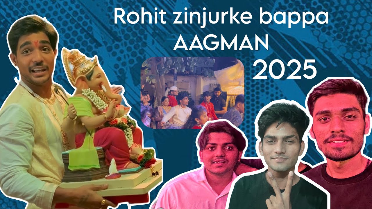 ROHIT 09 ZINJURKE  GANPATI BAPPA AAGMAN 2025 🫣🥹|| AVINASH CHAWAN 