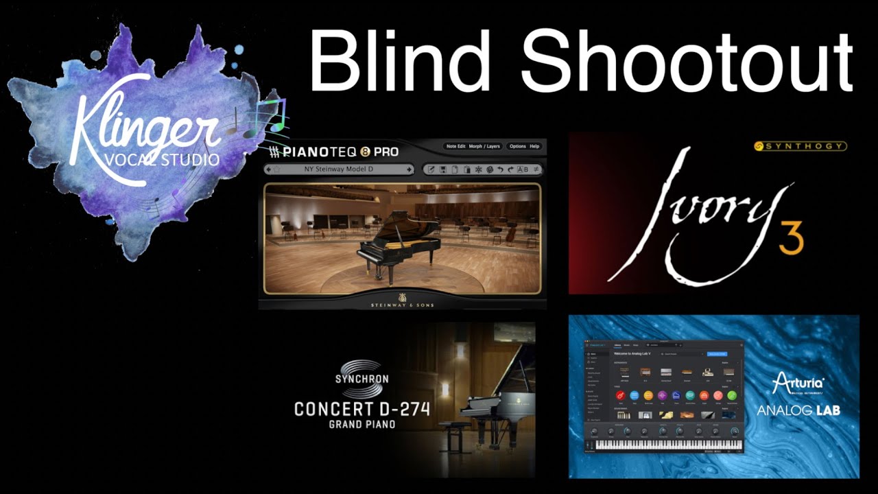 KVS Piano VST Blind Shootout - Arturia, Pianoteq, Ivory 3, and Synchron Steinway D
