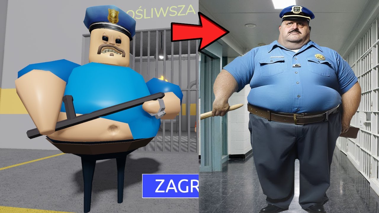 TA GRA POKAZUJE PRAWDZIWE TWARZE BARRY'S PRISON RUN w Roblox!