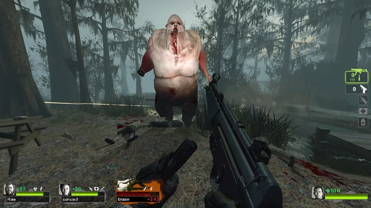 Left 4 Dead 2 Случайный набор оружия с боссом-мясной стеной, полный геймплей