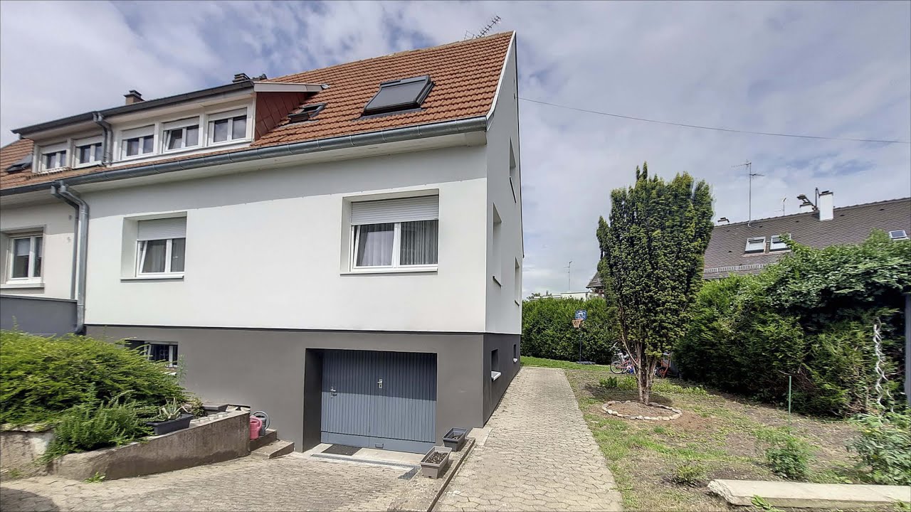 Robertsau - Maison Mitoyenne 6 pièces de 131 m² et 4,82 ares