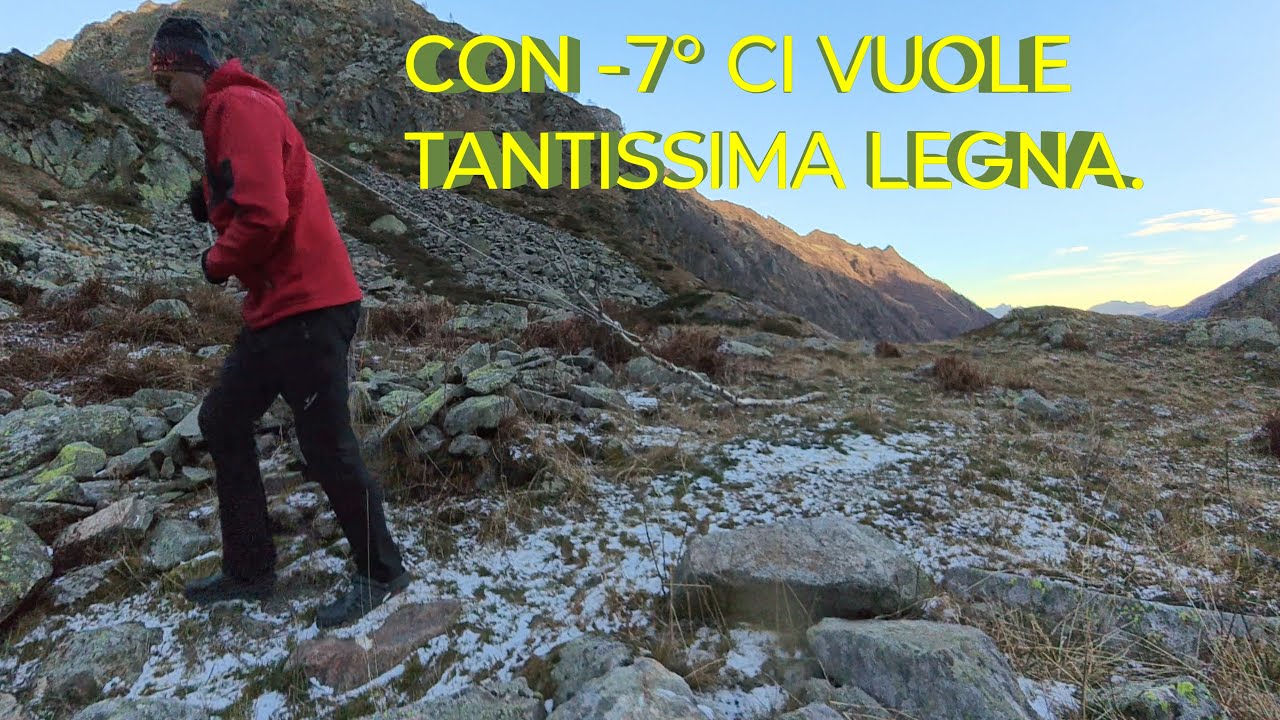 DAVIDONE IN ACTION:BIVACCO ALPE TOSO IN VAL SORBA....CON KARIN E LORY NEL FREDDO ARTICO A  - 7 °