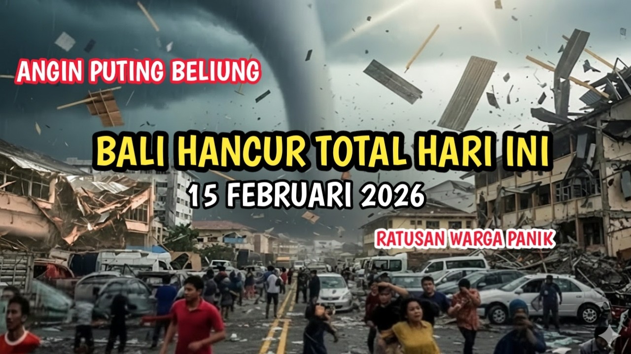 14022026 BALI HANCUR TOTAL !! BADAI DAHSYAT 175KM PERJAM DI BALI HARI INI TORNADO BALI 2026