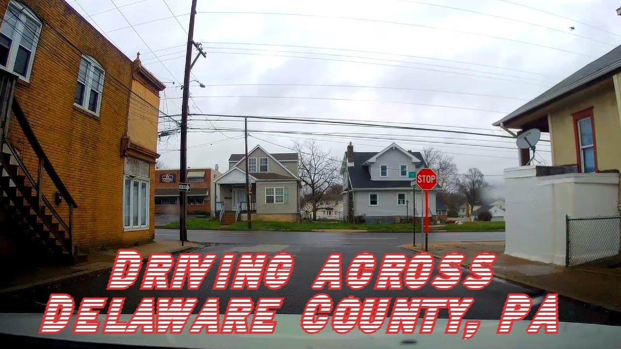 DRIVING THRU THE TOUGH WORKING CLASS NEIGHBORHOODS OF DELAWARE COUNTY, PROSPECT PARK TO LINWOOD