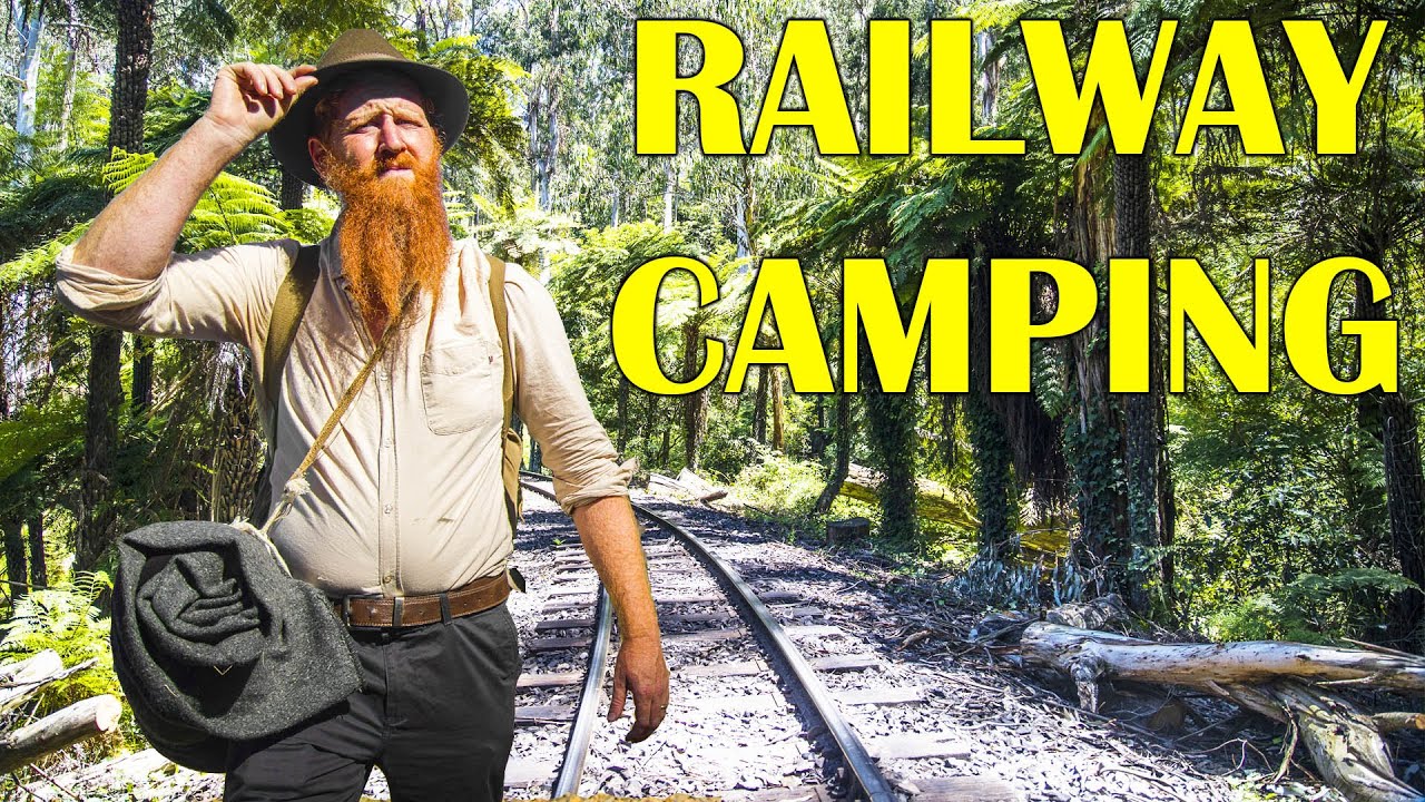 Walking a Historic Railway as a Traditional Australian Swagman