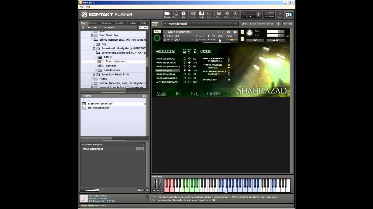 Sonokinetic Shahrazad Kontakt library Walkthrough