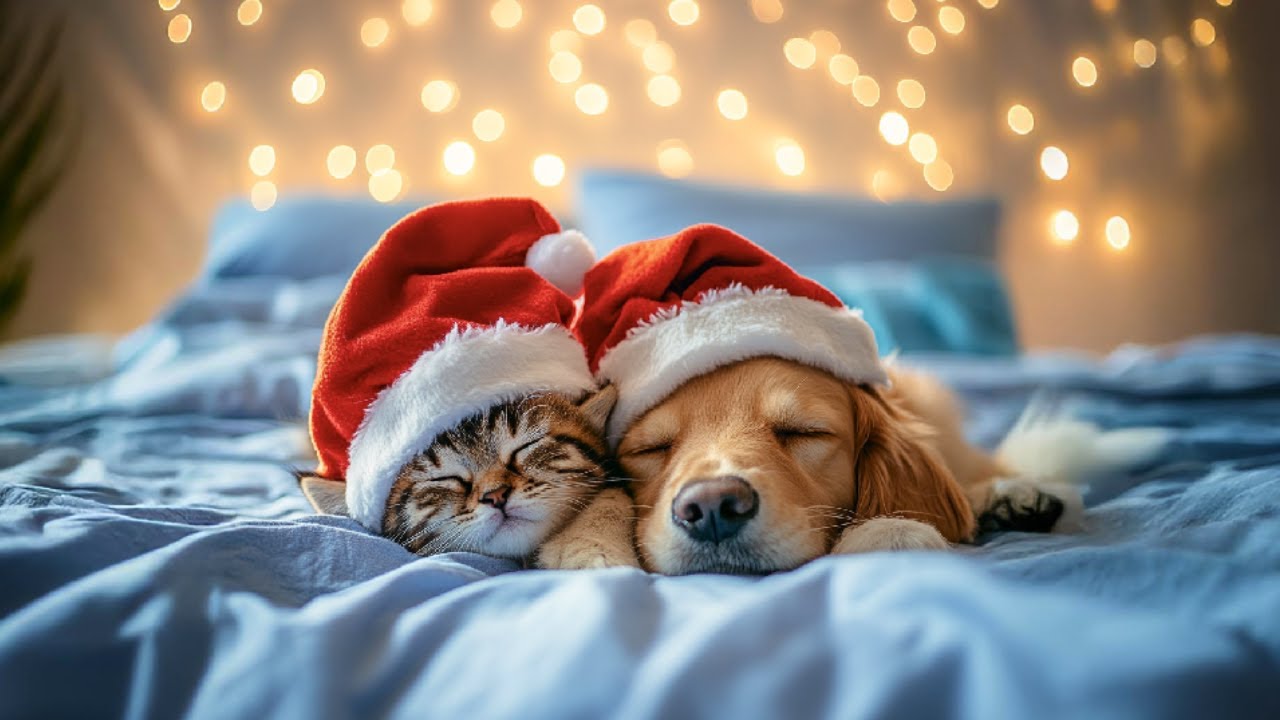 Cozy Christmas Sounds for Pets: Relaxing Music to Keep Your Furry Friends Calm 🎄🐾