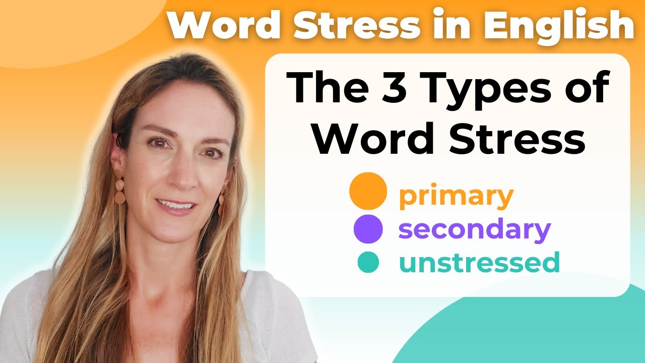 The 3 Types of Word Stress | English Pronunciation