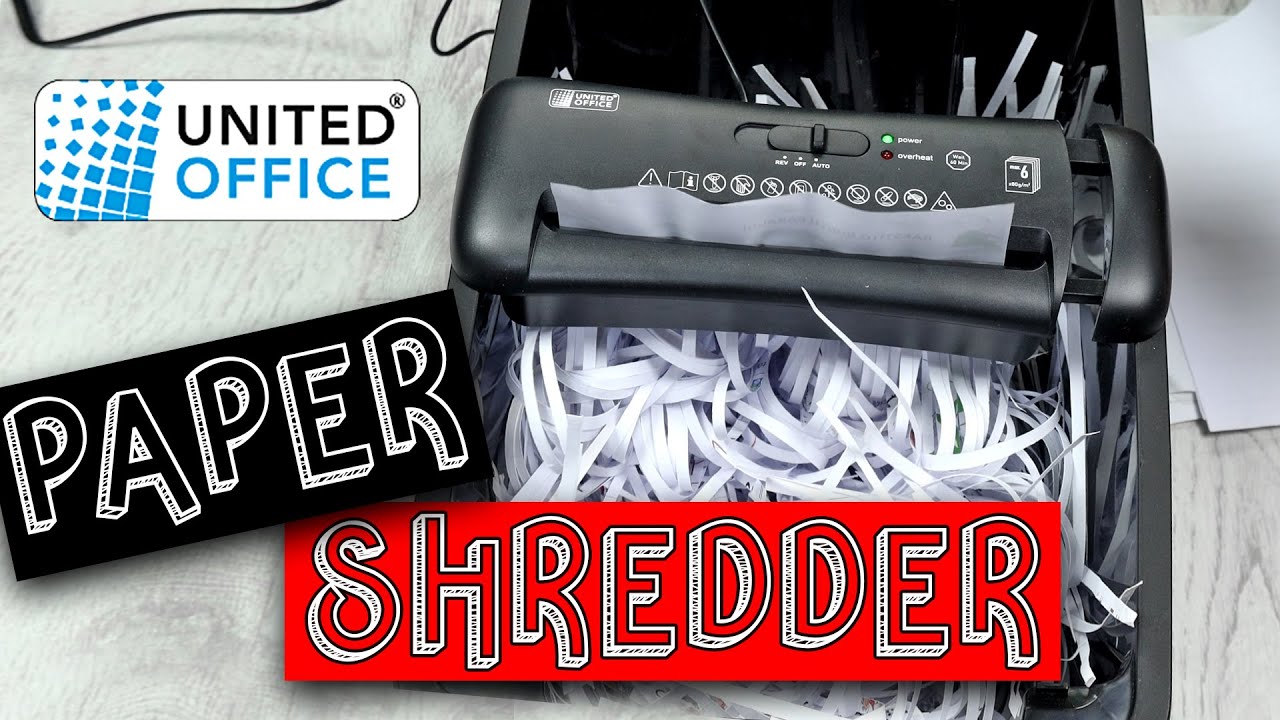 United Office Paper Shredder Unboxing Testing Teardown Repair Document Shredder UAV 190 B2 from LIDL