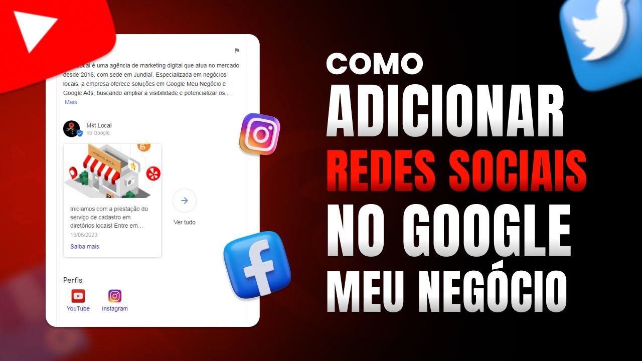 COMO ADICIONAR REDES SOCIAS E AVALIAÇÕES DE OUTROS SITES NO GOOGLE MEU NEGÓCIO 2023