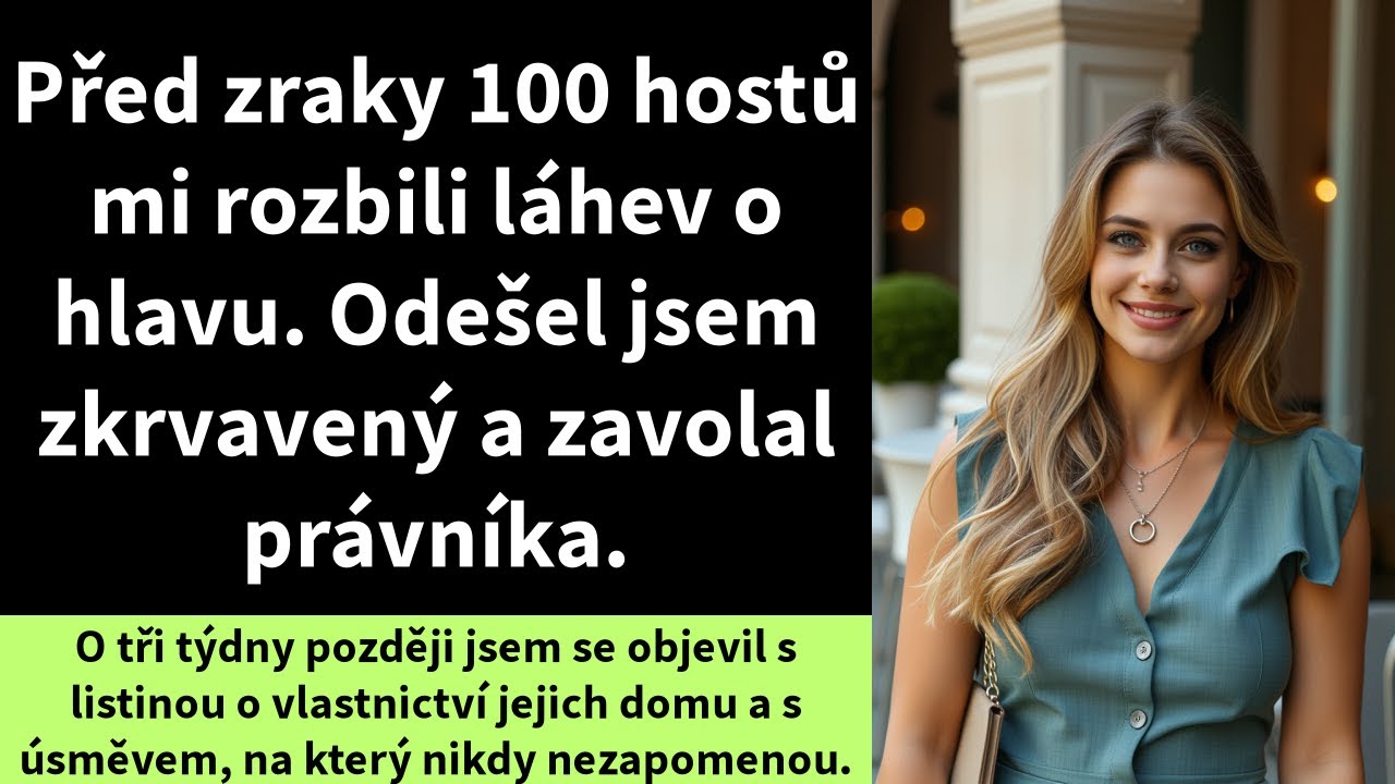Před zraky 100 hostů mi rozbili láhev o hlavu. Odešel jsem zkrvavený a zavolal právníka.
