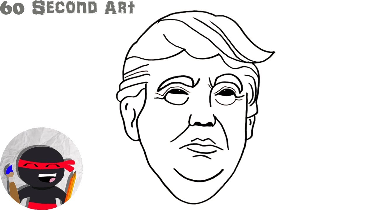 How To Draw Donald Trump | Celebrities
