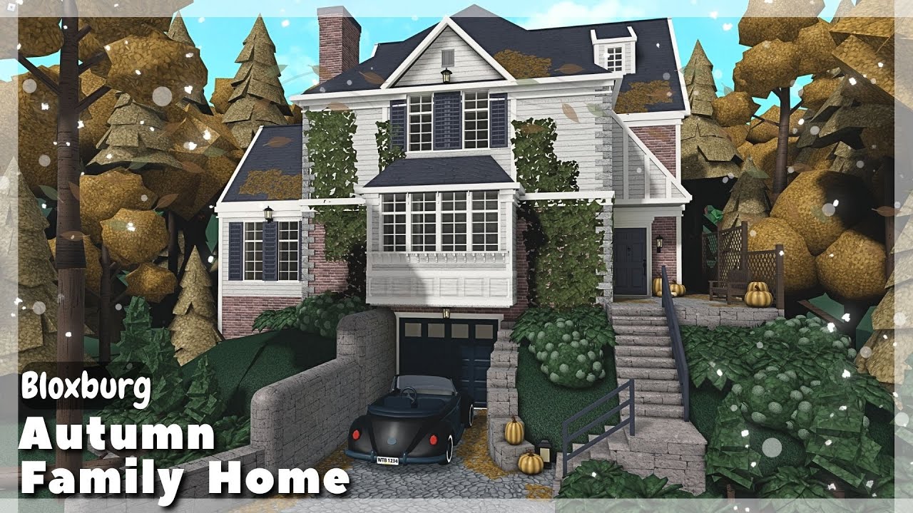 BLOXBURG: Autumn Family Home Speedbuild | Roblox House Build