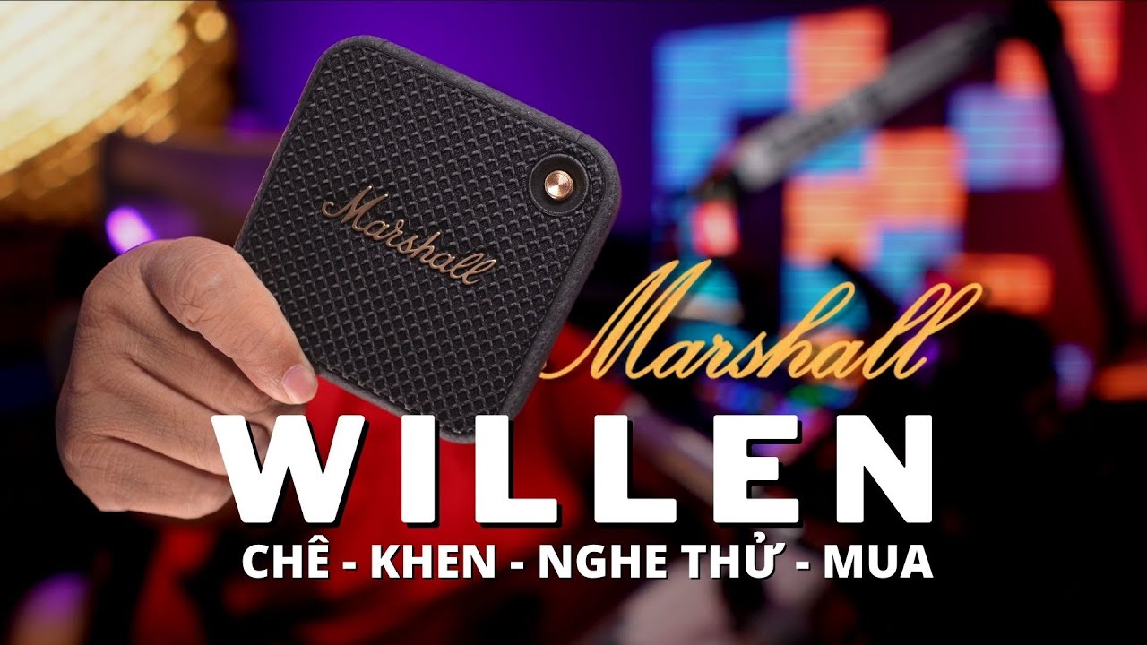 Review Marshall Willen Review và nghe thử | loa di động nhỏ nhẹ nhưng pin trâu đánh giá Marshall