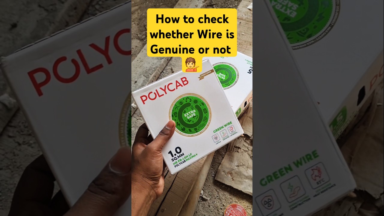 How to check whether wire is genuine or not 💁 || duplicate wire #polycab #havells #anchor #wire