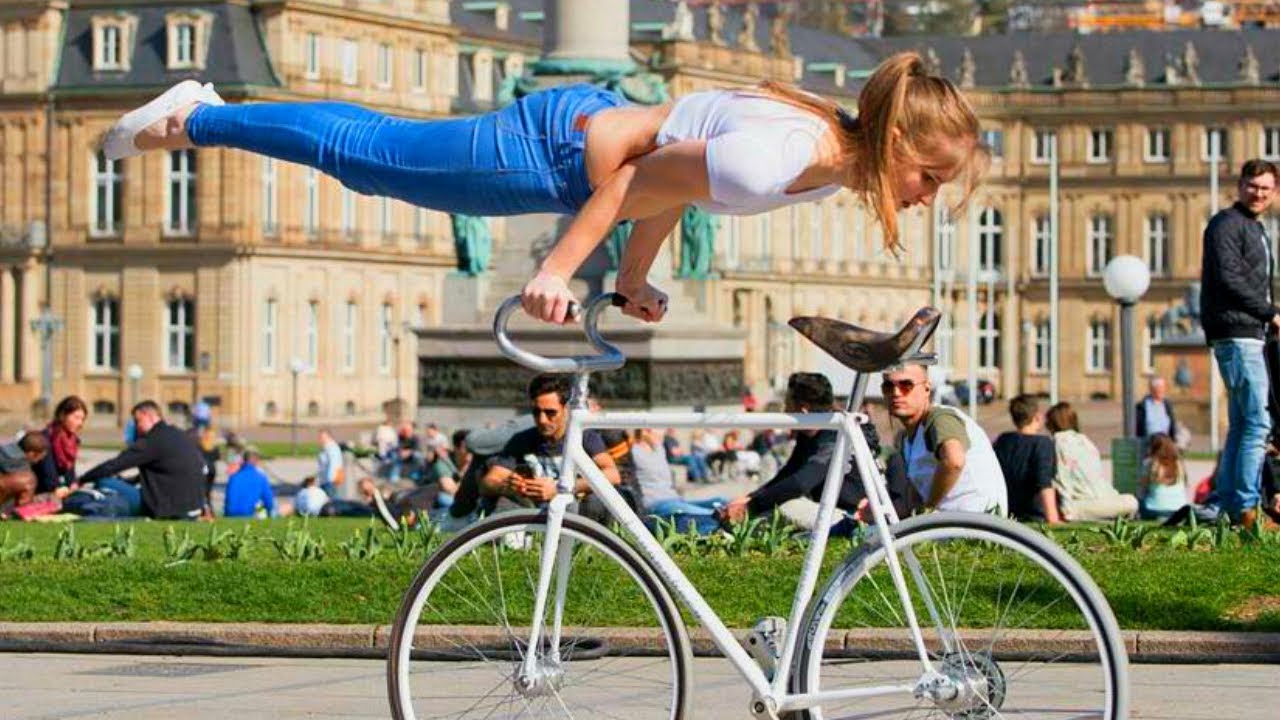 Девушка ВИРТУОЗНО Катается На Велосипеде 🚲! - Viola Brand Спорт Мотивация