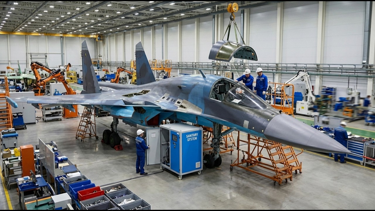 Inside Su-34 Fullback: Titanium Cockpit Armor & Unique Onboard Toilet System Install