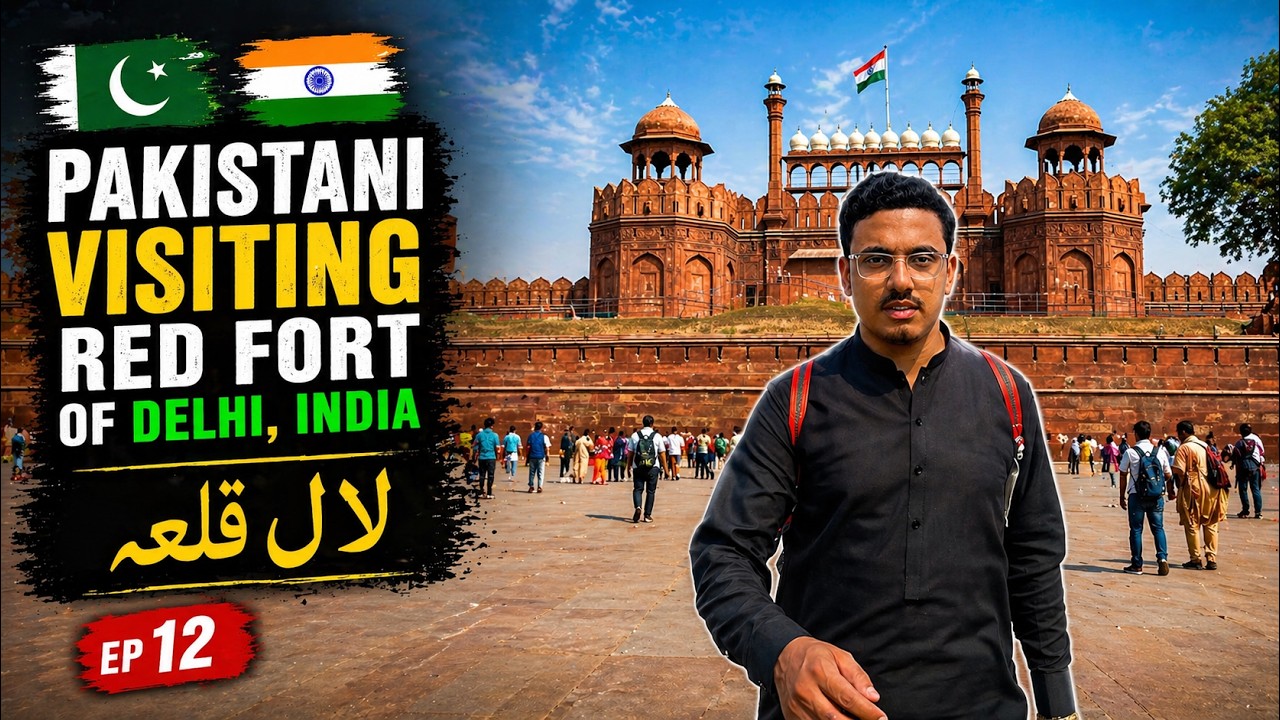 🇵🇰 Pakistani Visiting Red Fort Delhi 🇮🇳 | Exploring Mughal History & Heritage | Travel with Fakhr