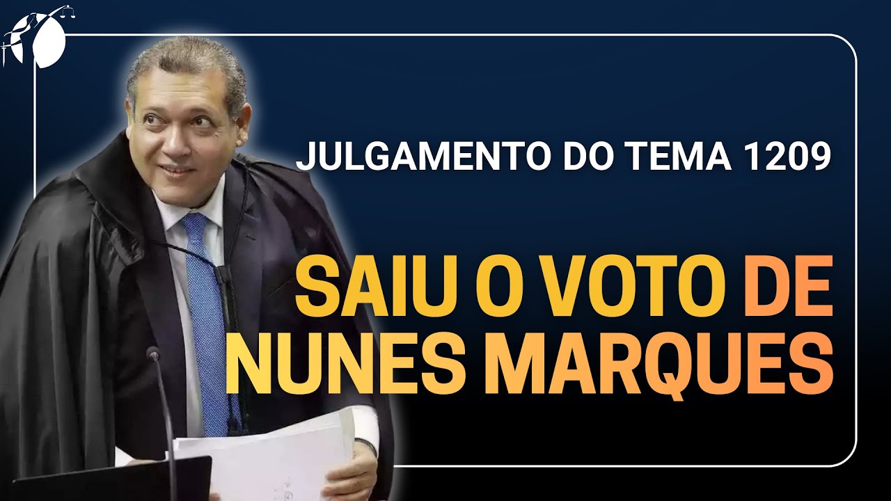 TEMA 1209: VOTO DE NUNES MARQUES A FAVOR DOS VIGILANTES
