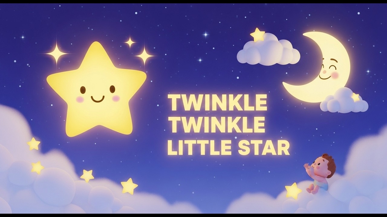 Twinkle Twinkle Little Star ⭐✨ | Bedtime Lullaby Song for Kids