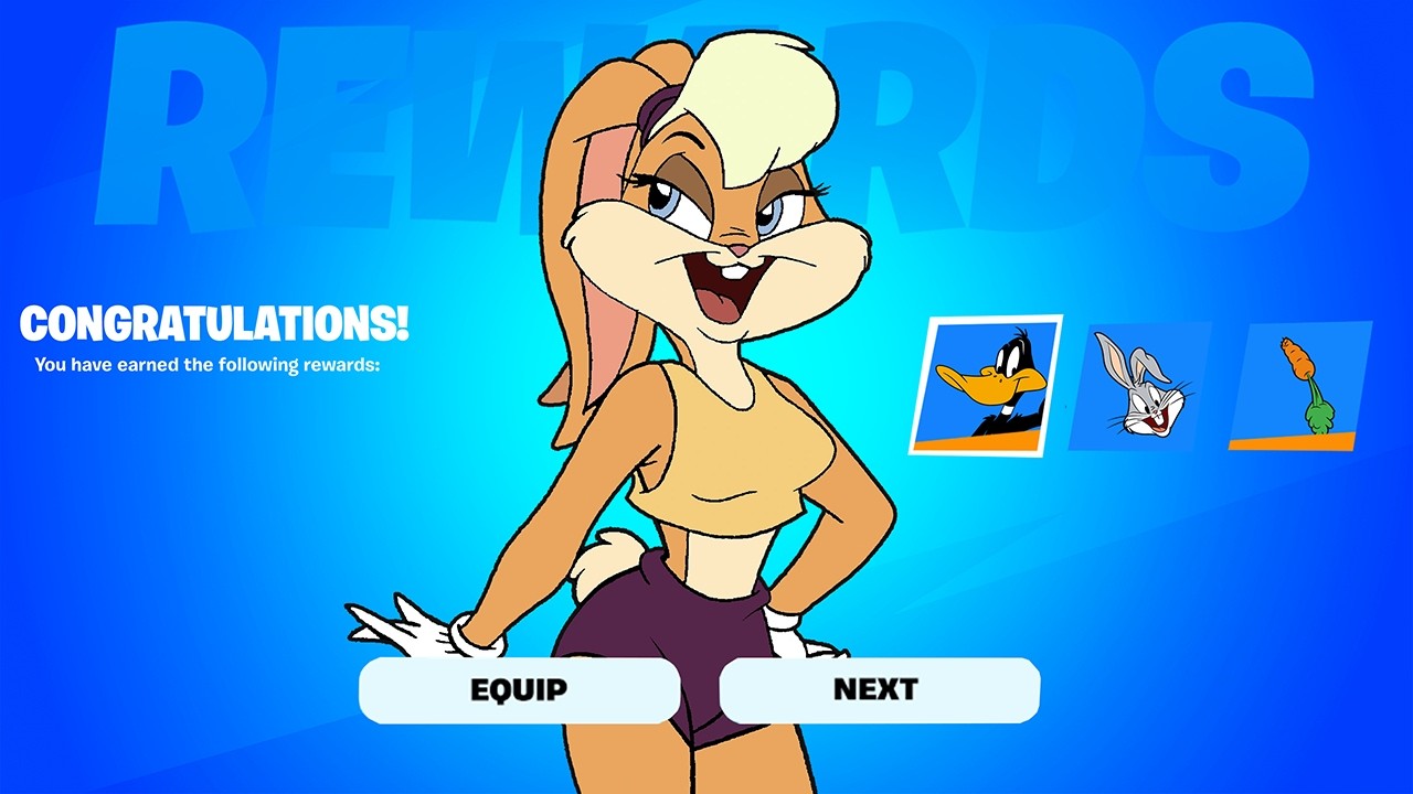 New *LOONEY TUNES* UPDATE in Fortnite SEASON 2! (Lola Bunny & Daffy Duck)