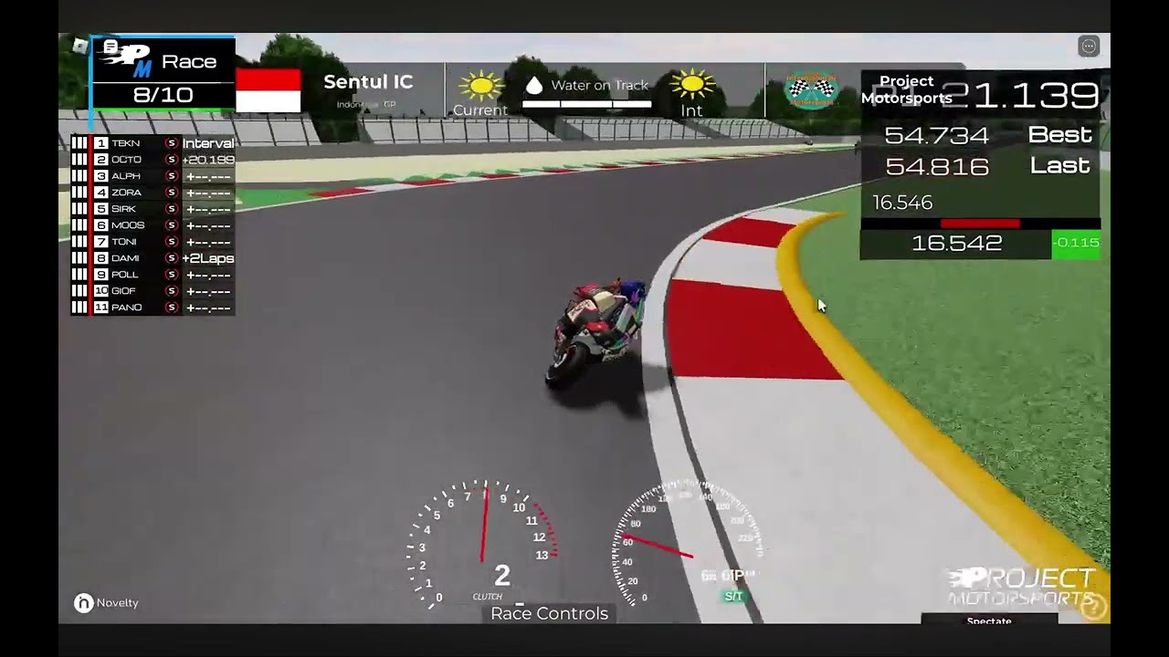 (09/2024) PIMoto Sentul Hotlap (54.481) | Season 1 Round 2 Race | Driver's POV