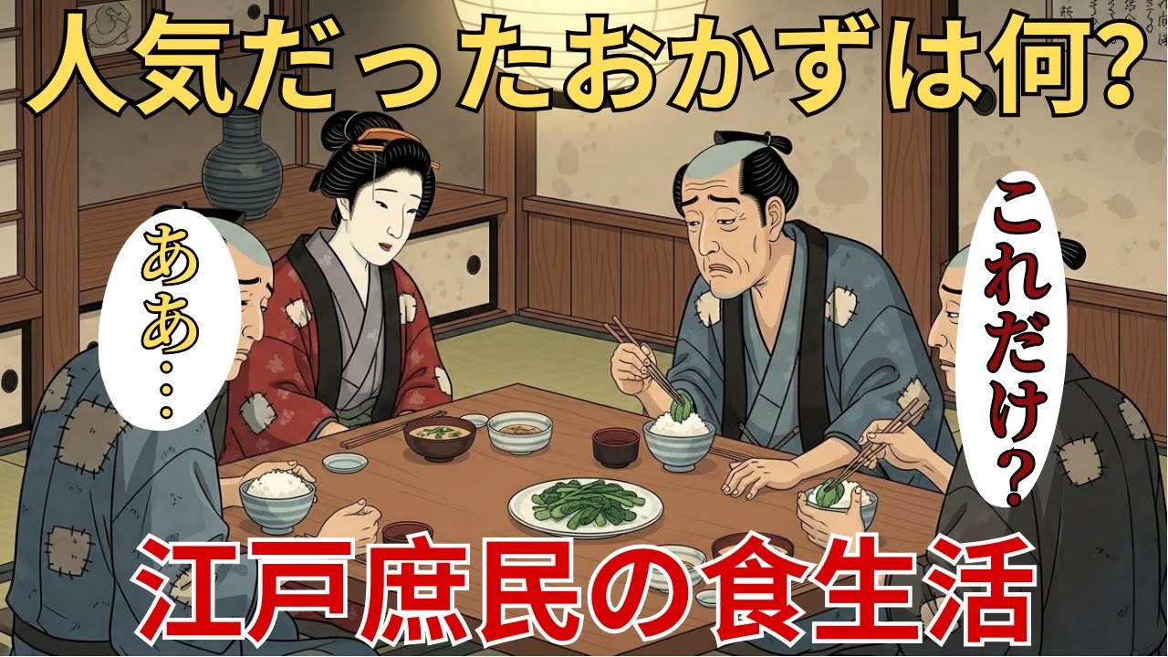 【江戸の路地裏】江戸庶民は何を食べて生き延びていたのか？便利すぎた食材調達と、意外すぎる日常飯