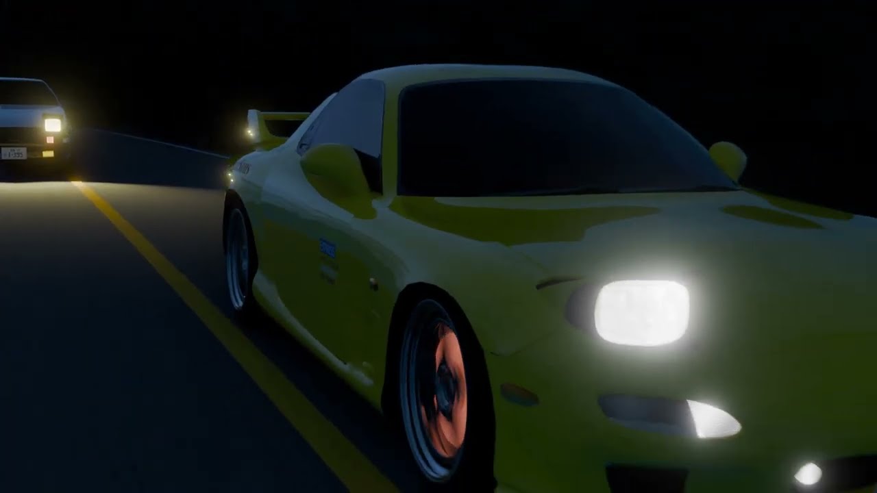 Initial D Kansei Dorifto Scene Remake (Blender 3D Animation)