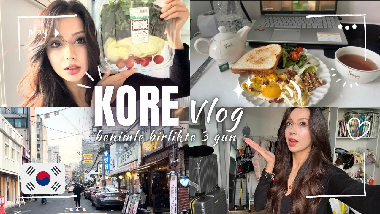 [VLOG] KORE`DE BENİMLE BİRLİKTE 3 GÜN 🇰🇷 alışveriş,kore düğünü, yemek..