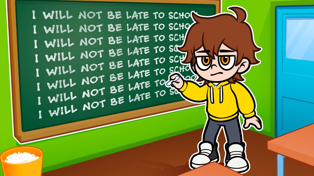 i was LATE TO SCHOOL in Roblox...