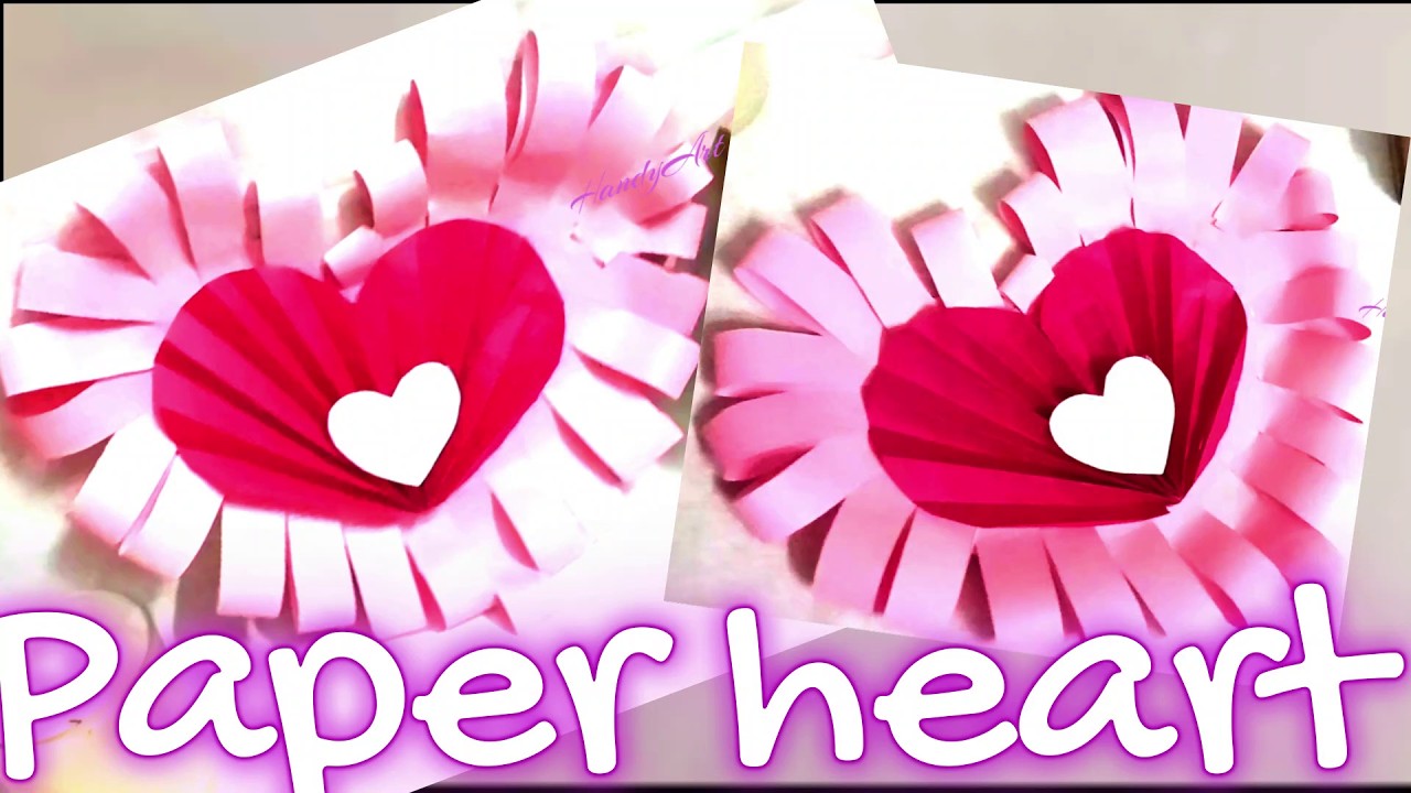 how to make a paper heart 3d||origami paper heart 3d