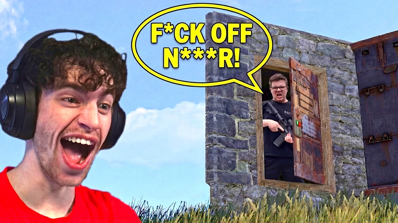 DOOR CAMPING A TOXIC RACIST RUST PLAYER!