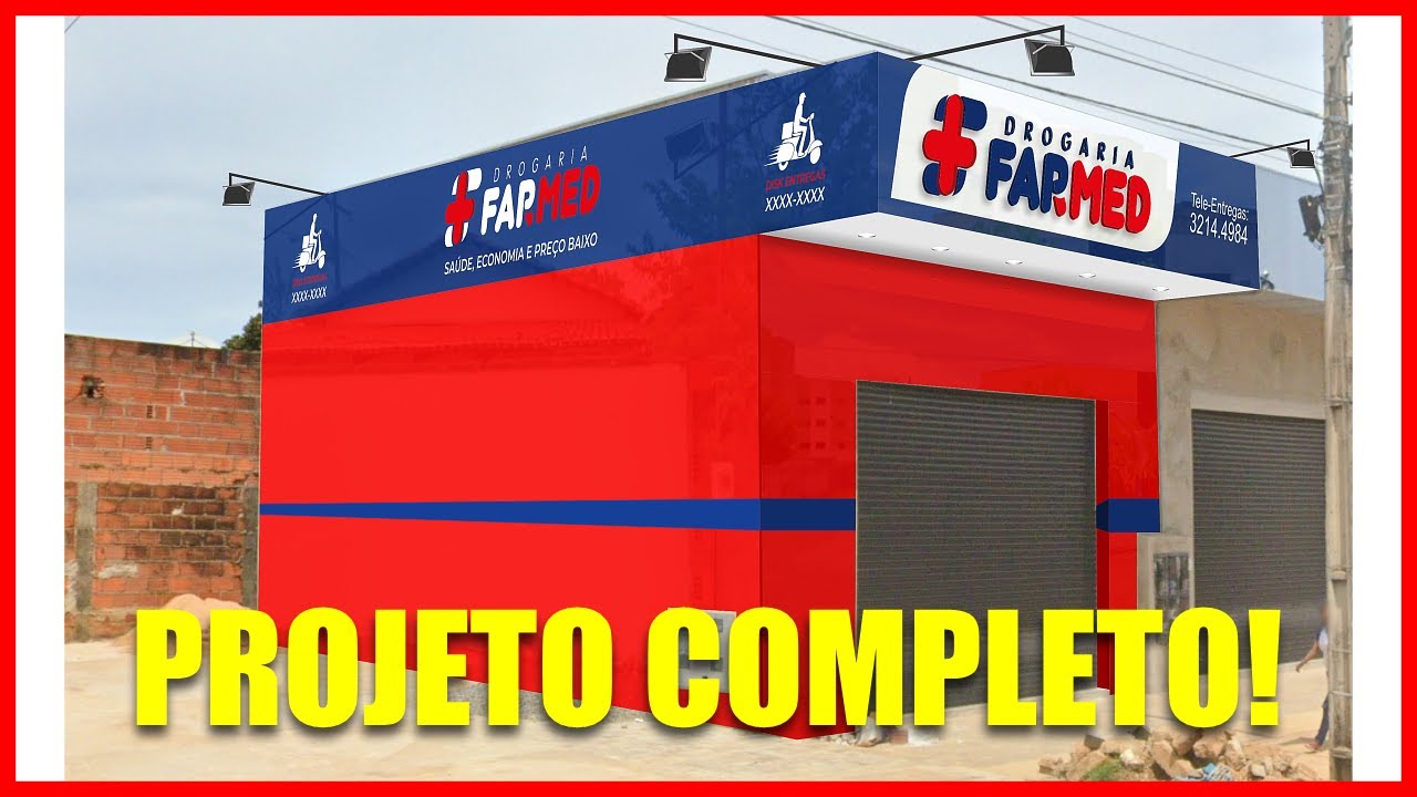 IDEIA DE FACHADA PARA FARMÁCIA
