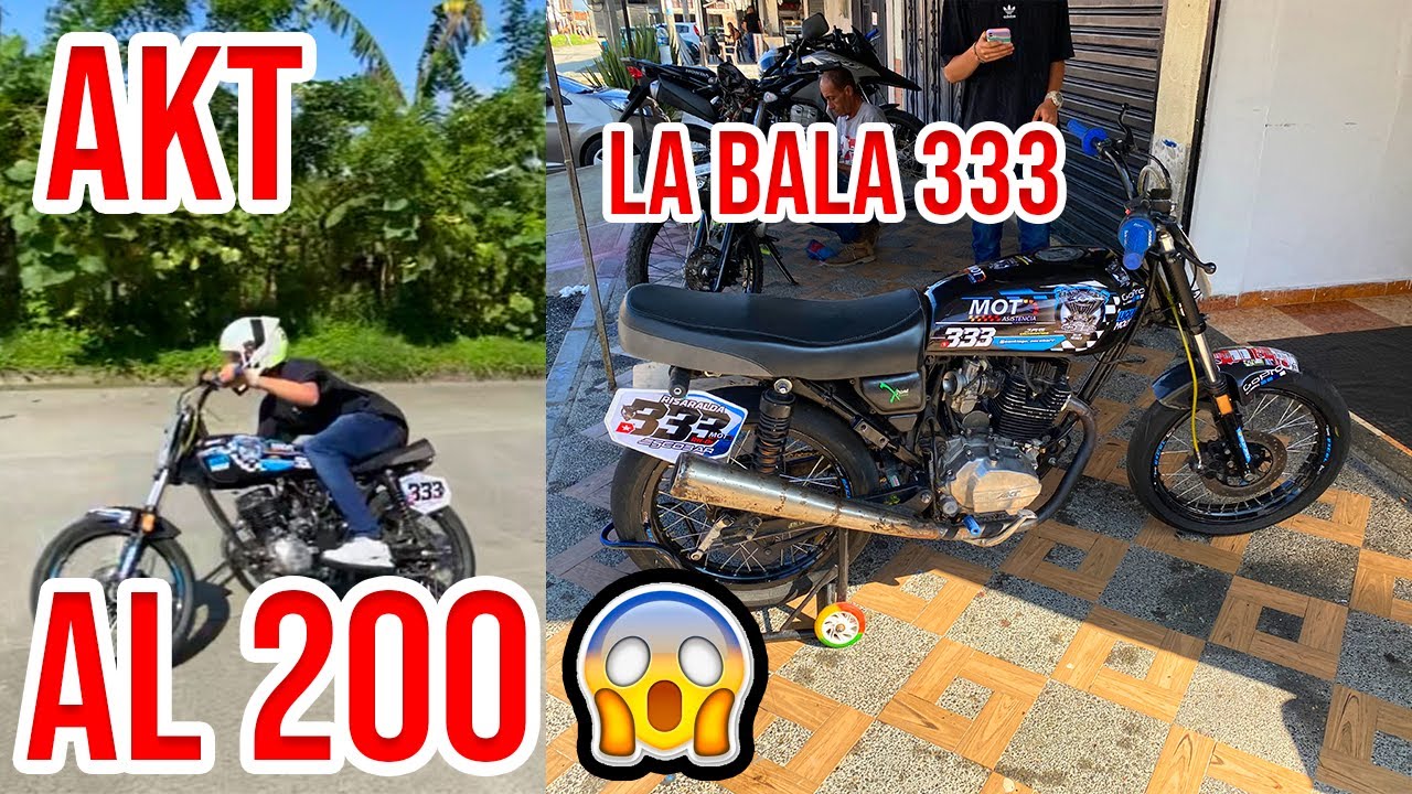 LA AKT SL MAS RAPIDA 🥶😱 MODIFICADA AL 200 CC 💥🚦