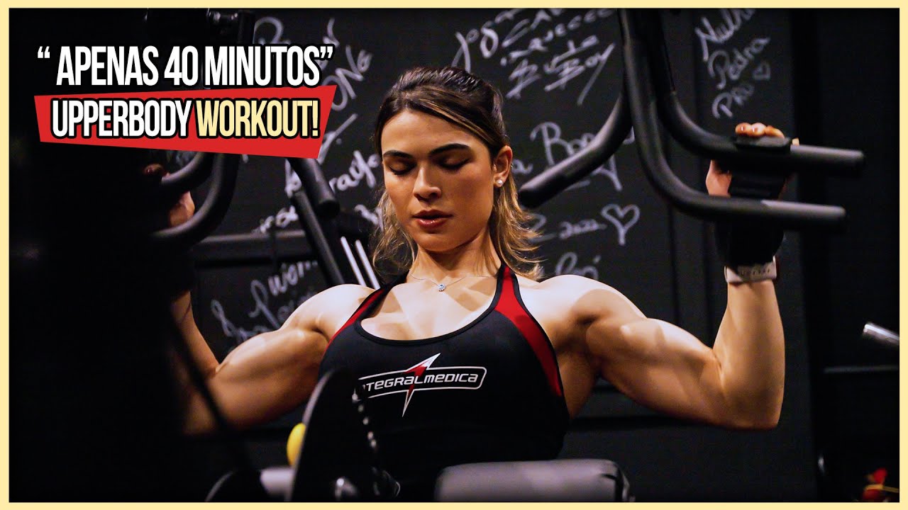 O MELHOR TREINO DE PEITO E COSTAS EM APENAS 40 MINUTOS! | Isa Pecini