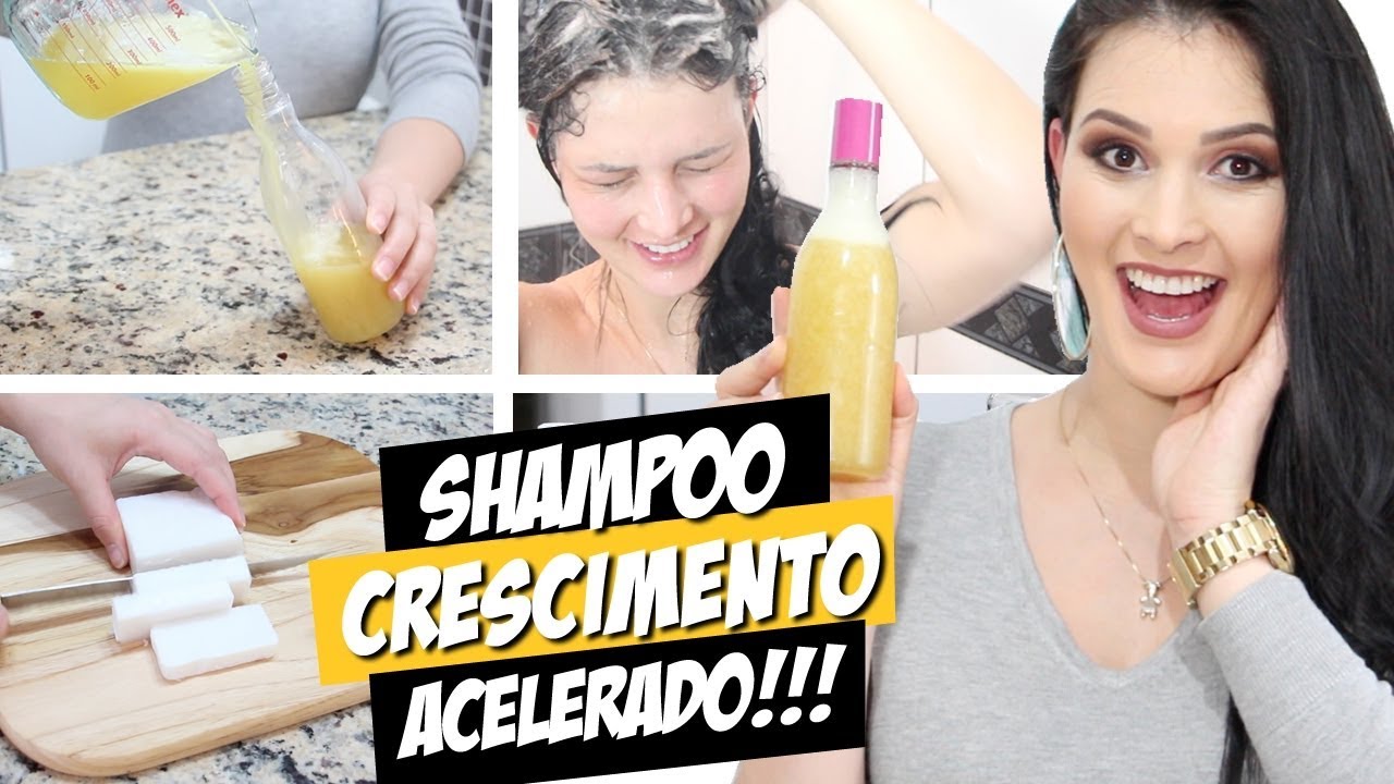 Shampoo Caseiro p/ Cabelo Crescer Sem Gastar Nada! (Crescimento Acelerado)  por Julia Doorman