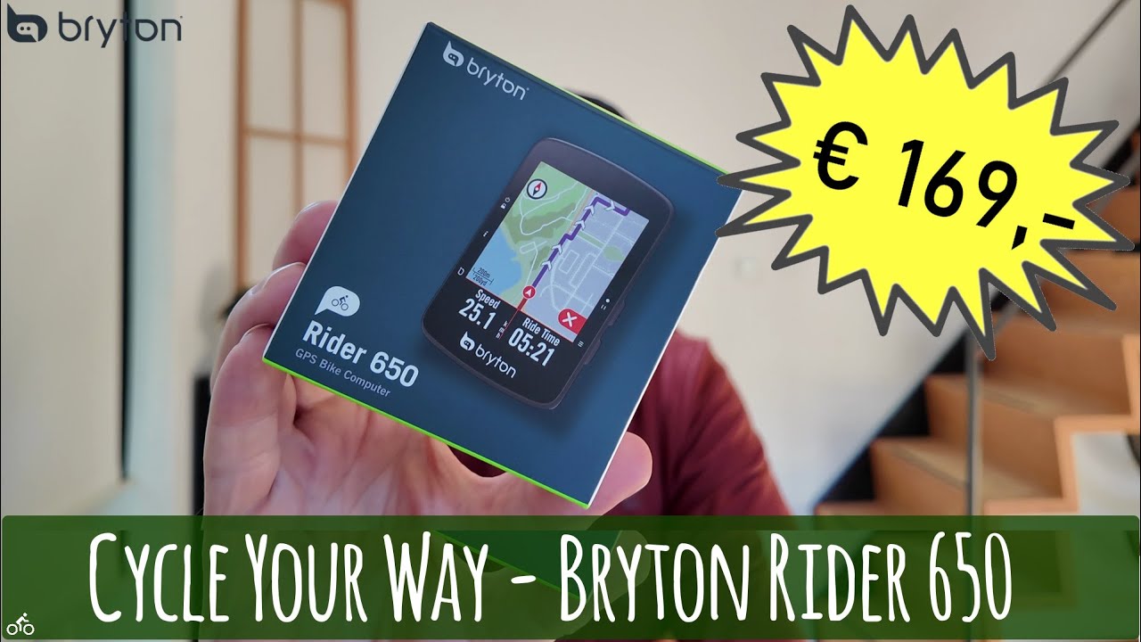 Bryton Rider 650 - GPS Radcomputer für nur 169 Euro