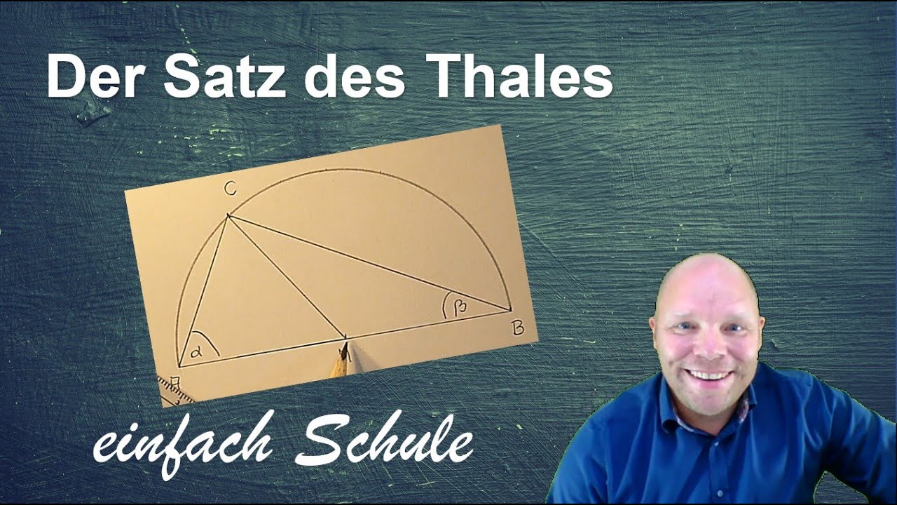 Satz des Thales - sehr anschaulicher Beweis