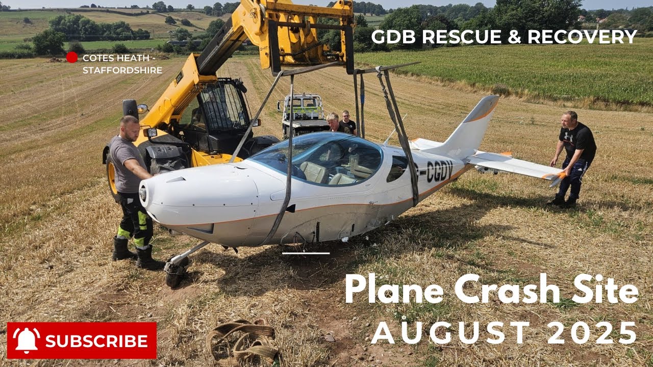 PLANE CRASH LANDED - COTES HEATH STAFFORDSHIRE - AUGUST 2025
