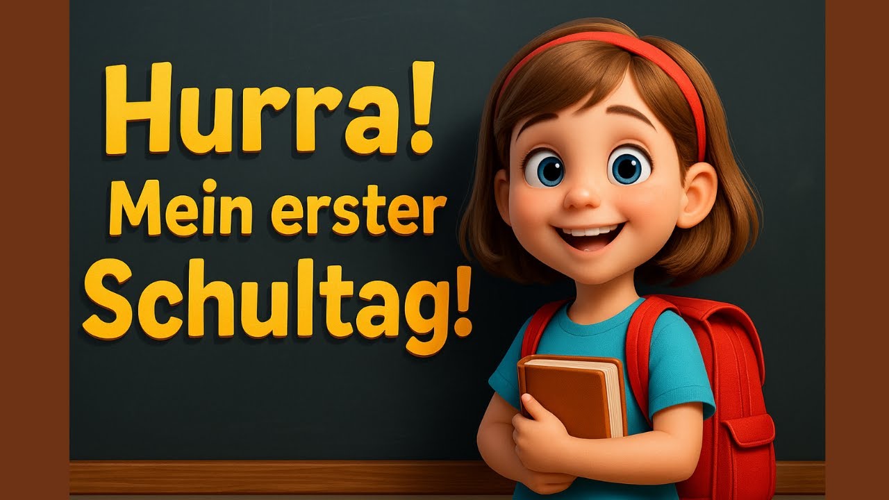 🎒 Hurra! Mein erster Schultag – Kinderlied zum Schulanfang #Kinderlieder deutsch
