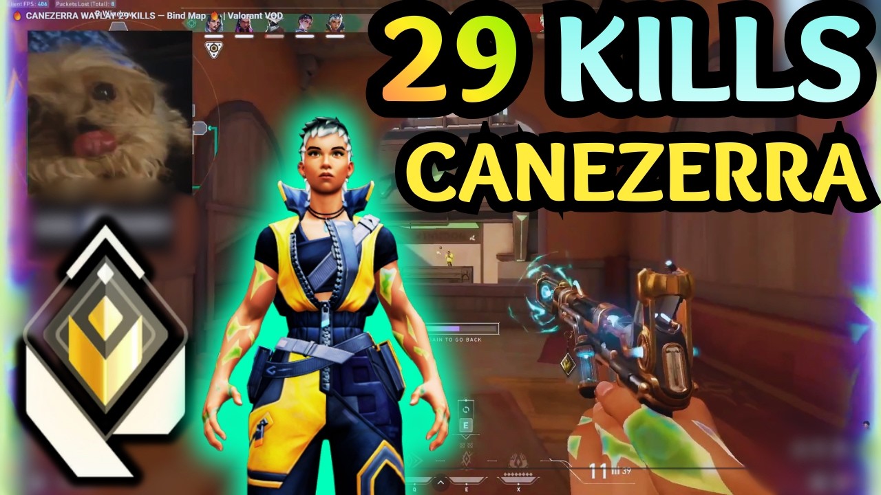 🔥 CANEZERRA WAYLAY 29 KILLS — Bind Map Rampage 🔥 | Valorant VOD