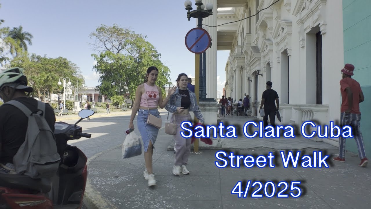 Santa Clara Cuba street walk