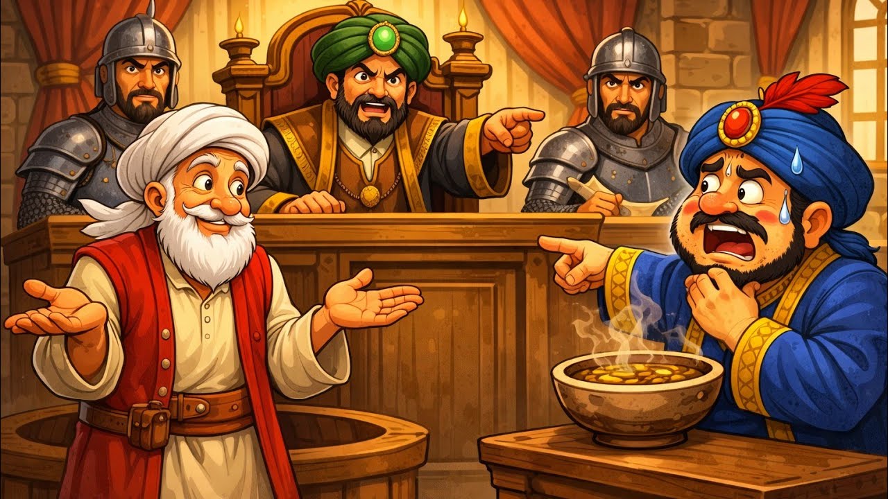 اتهموا جحا بجريمة خطيرة… لكن ذكاءه أنقذه! 😅#قصص جحا #قصص للنوم